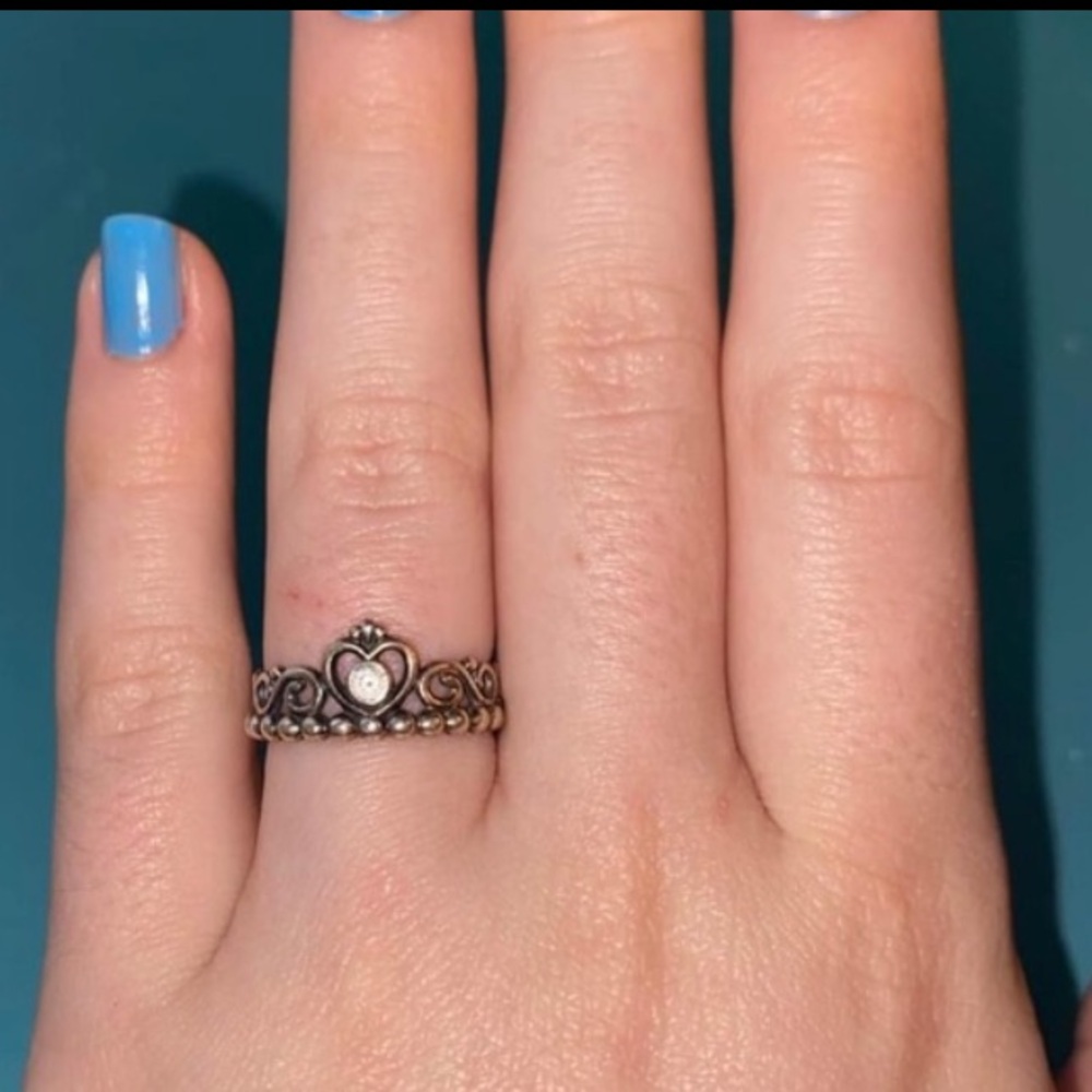 Pandora Princess Crown Ring - Size 7